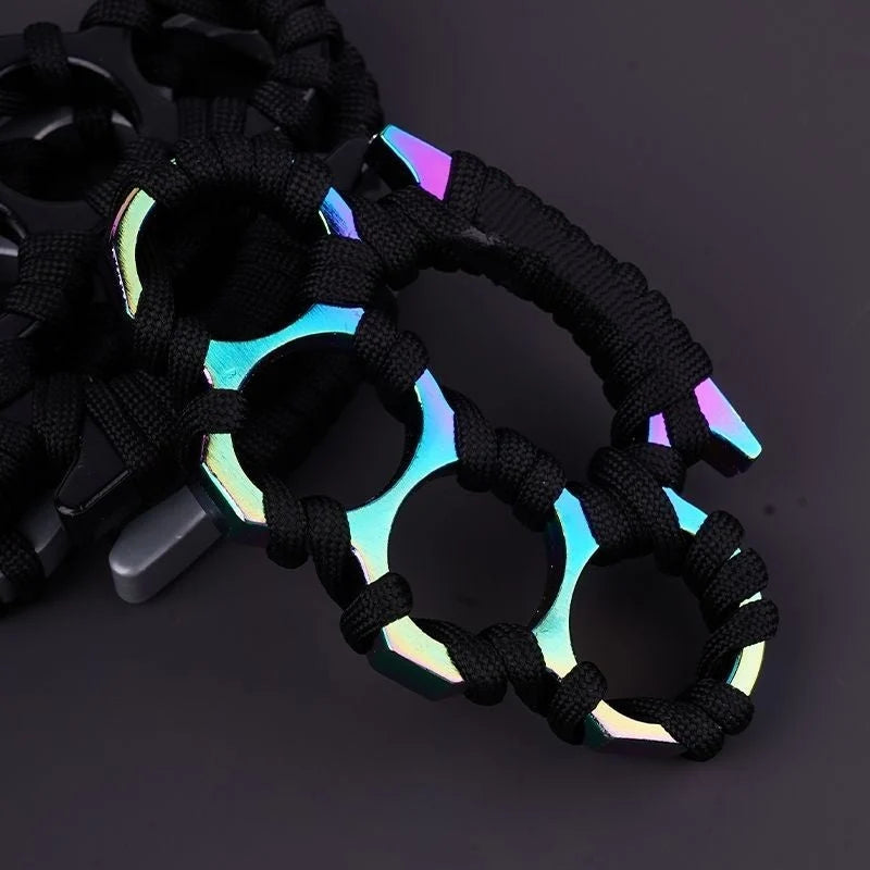 Paracord Wrapped Metal Accessory – Compact Multi-Ring Design