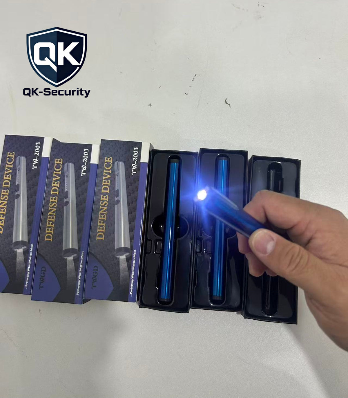 Rechargeable Portable Flashlight Safety Device