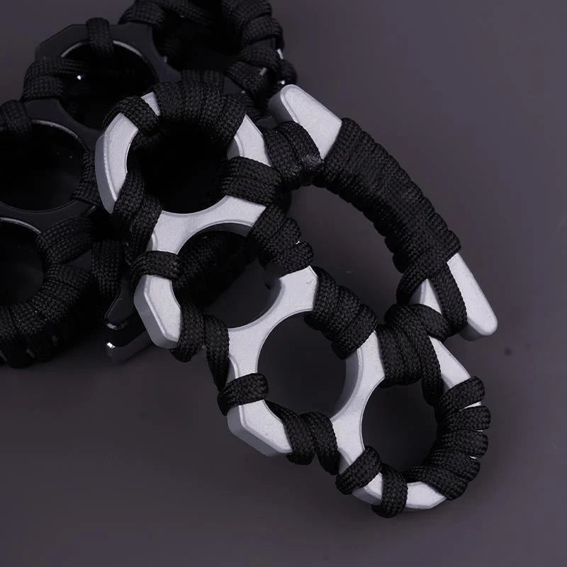 Paracord Wrapped Metal Accessory – Compact Multi-Ring Design