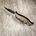 Stainless Steel Wood Handle Outdoor EDC Knife