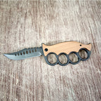 Stainless Steel Wood Handle Outdoor EDC Knife
