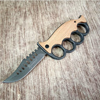 Stainless Steel Wood Handle Outdoor EDC Knife