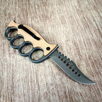 Stainless Steel Wood Handle Outdoor EDC Knife
